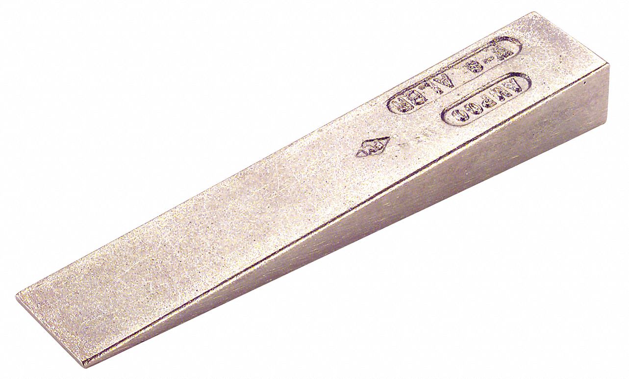 Flange Wedge, Nonsparking, 8 x 1 1/2 In