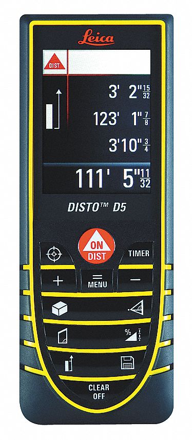 Laser Distance Meter, 4 Line, 650 Ft