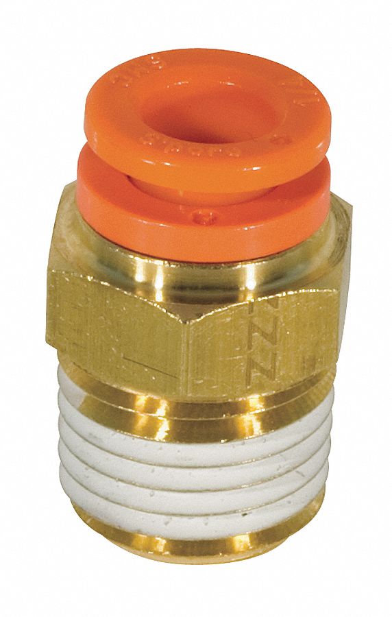 Male Connector, 8mm x 1/4 In, Tube x R(PT)
