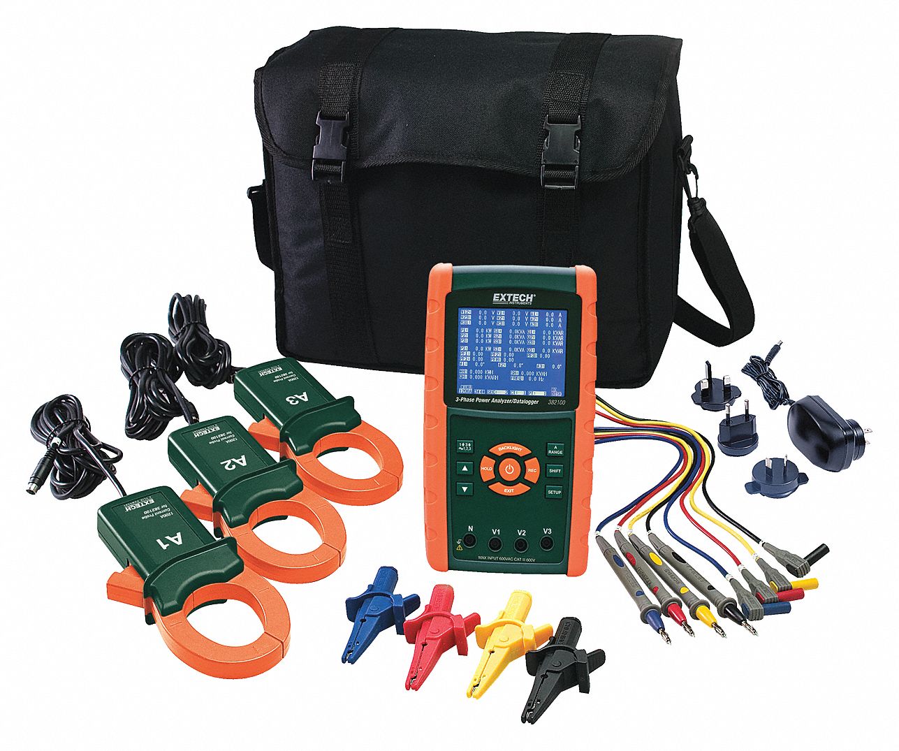 Power Analyzer/Logger, 9.99MW, 1200A