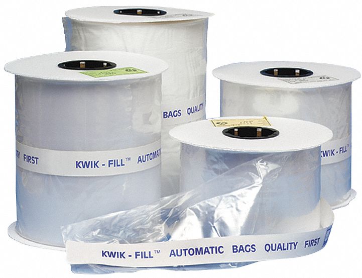 Lay Flat Poly Bag, LDPE, 4InL, 4InW, PK2000