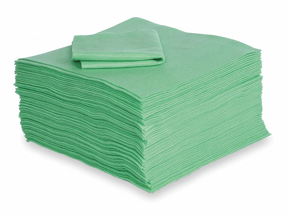 Absorbent Pads, 18 In. W, 18 In. L, PK 50