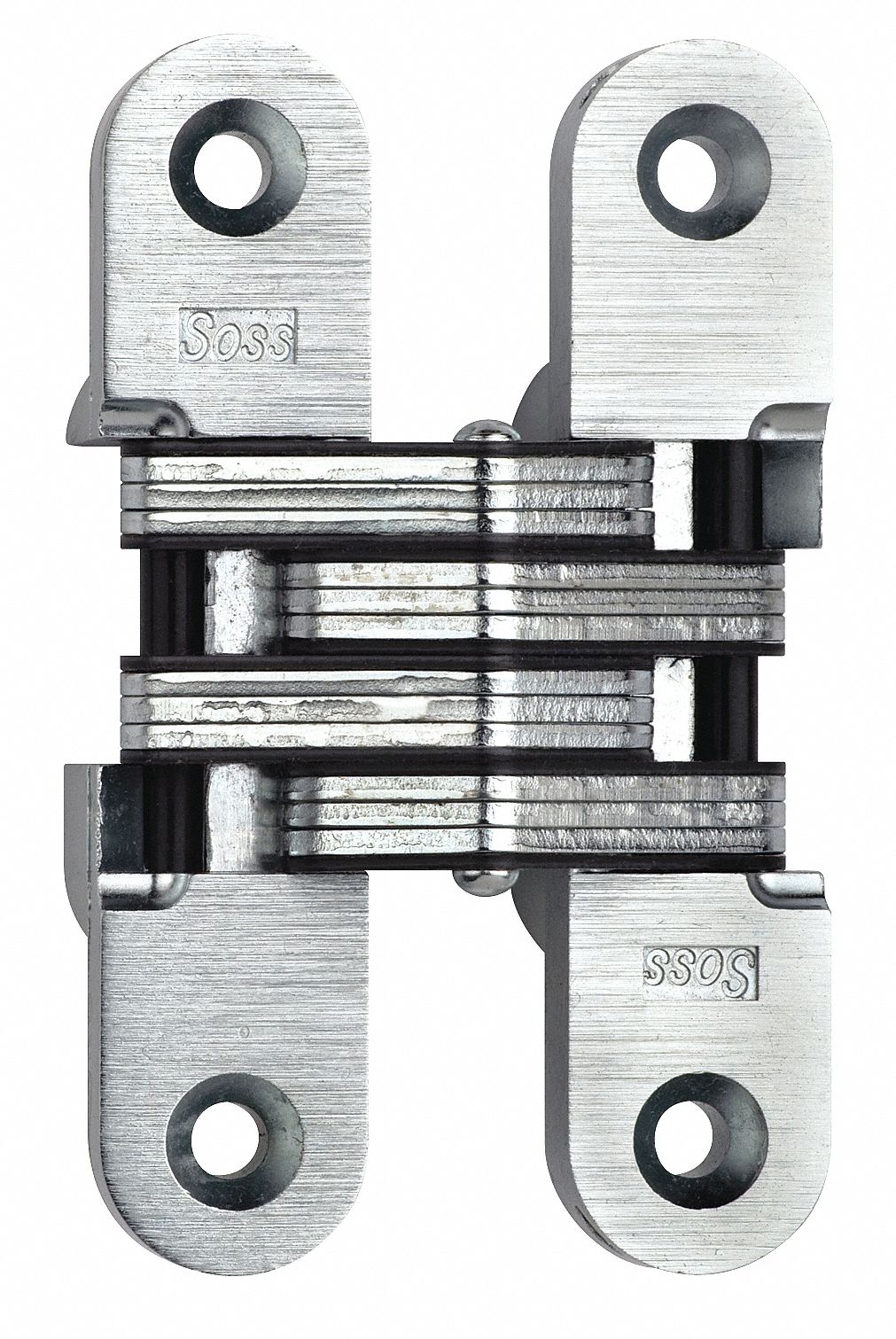 Hinge, Invisible, Satin Chrome, 3 3/4 In