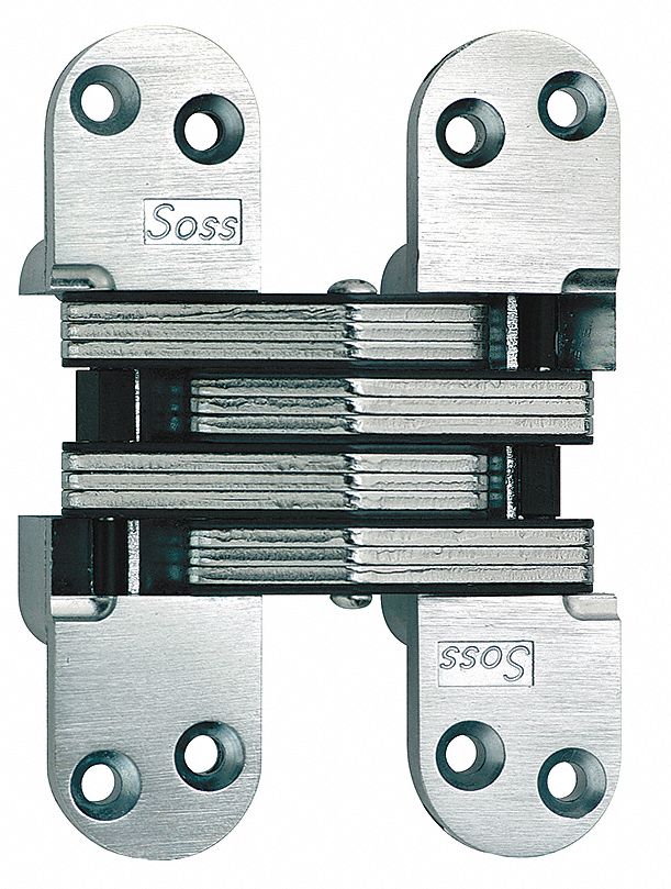 Hinge, Invisible, Satin Chrome, 5 1/2 In