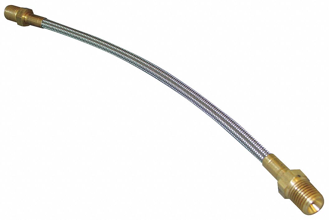Flexible Hose Assembly, 3/8 In, 12 In L