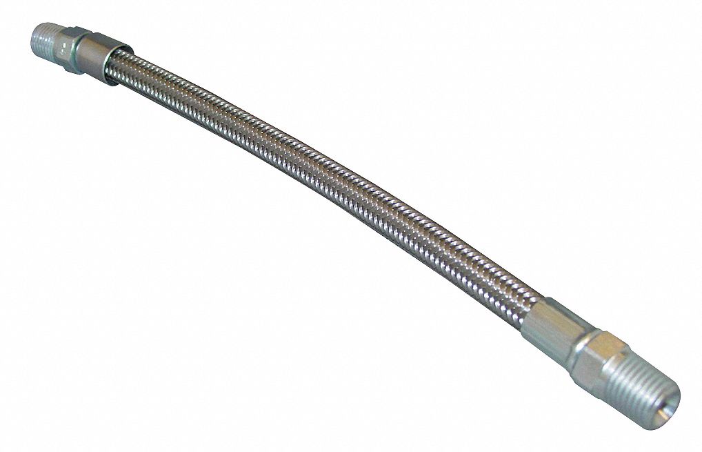 Flexible Hose Assembly, 1/2 In, 18 In L