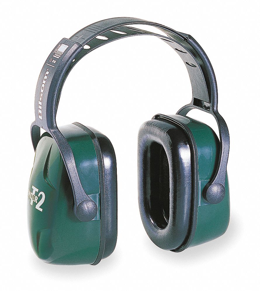 Ear Muff, 28dB, Over-the-Head, Green