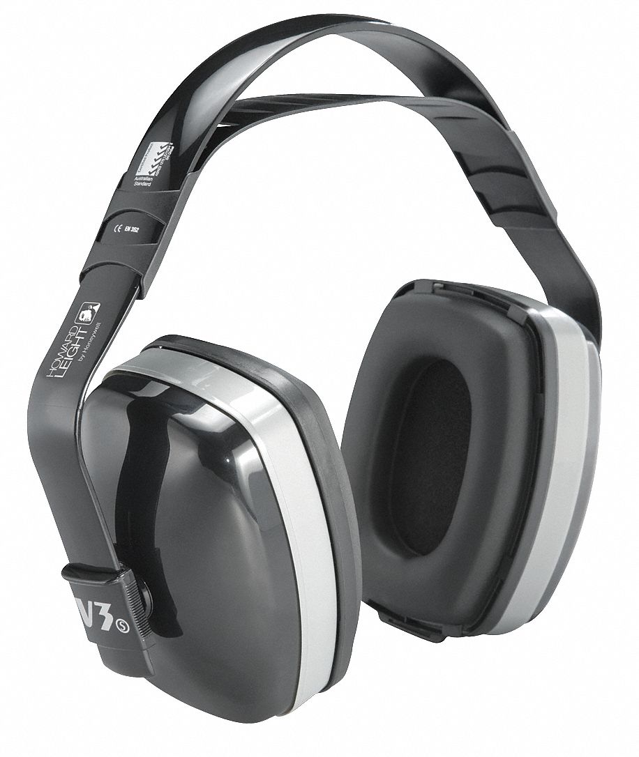Ear Muff, 29/27/27dB, Multi-Position, Gray