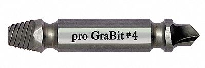 Drill/Extractor Tool, #2 Size, #8-1/4 Cap
