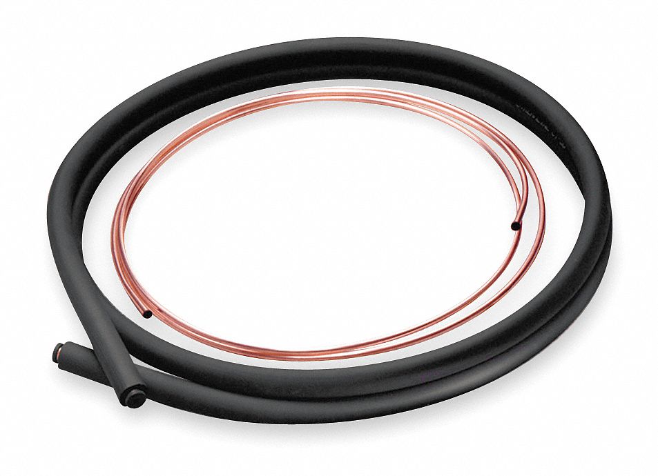 Refrigerant Line Set, Copper Roll, L 35 Ft