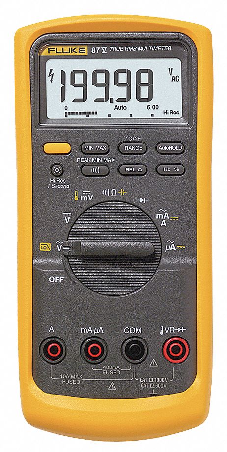 Digital Multimeter, 10A, 50 MOhms, 1000V