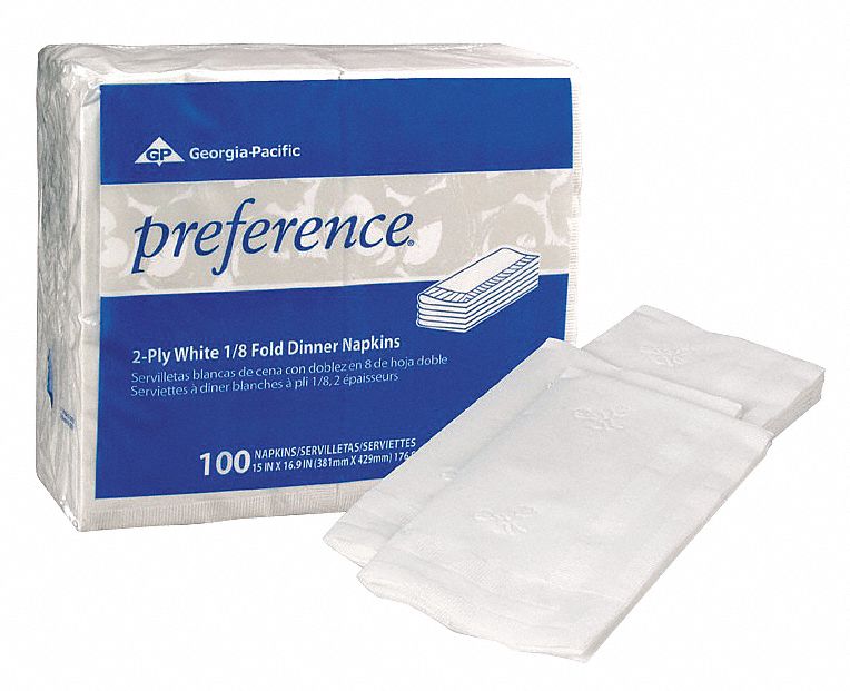 Dinner Napkin, Preference, White, PK3000