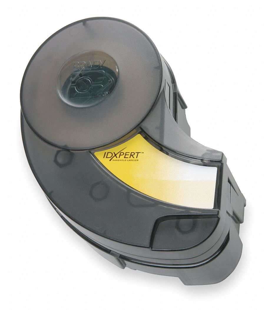 Tape Cartridge, Black/Yellow, 30 ft. L