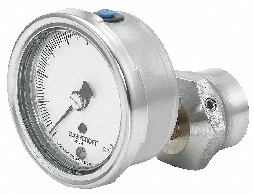Pressure Gauge, Seal, 2 1/2 In, 300 Psi, SS