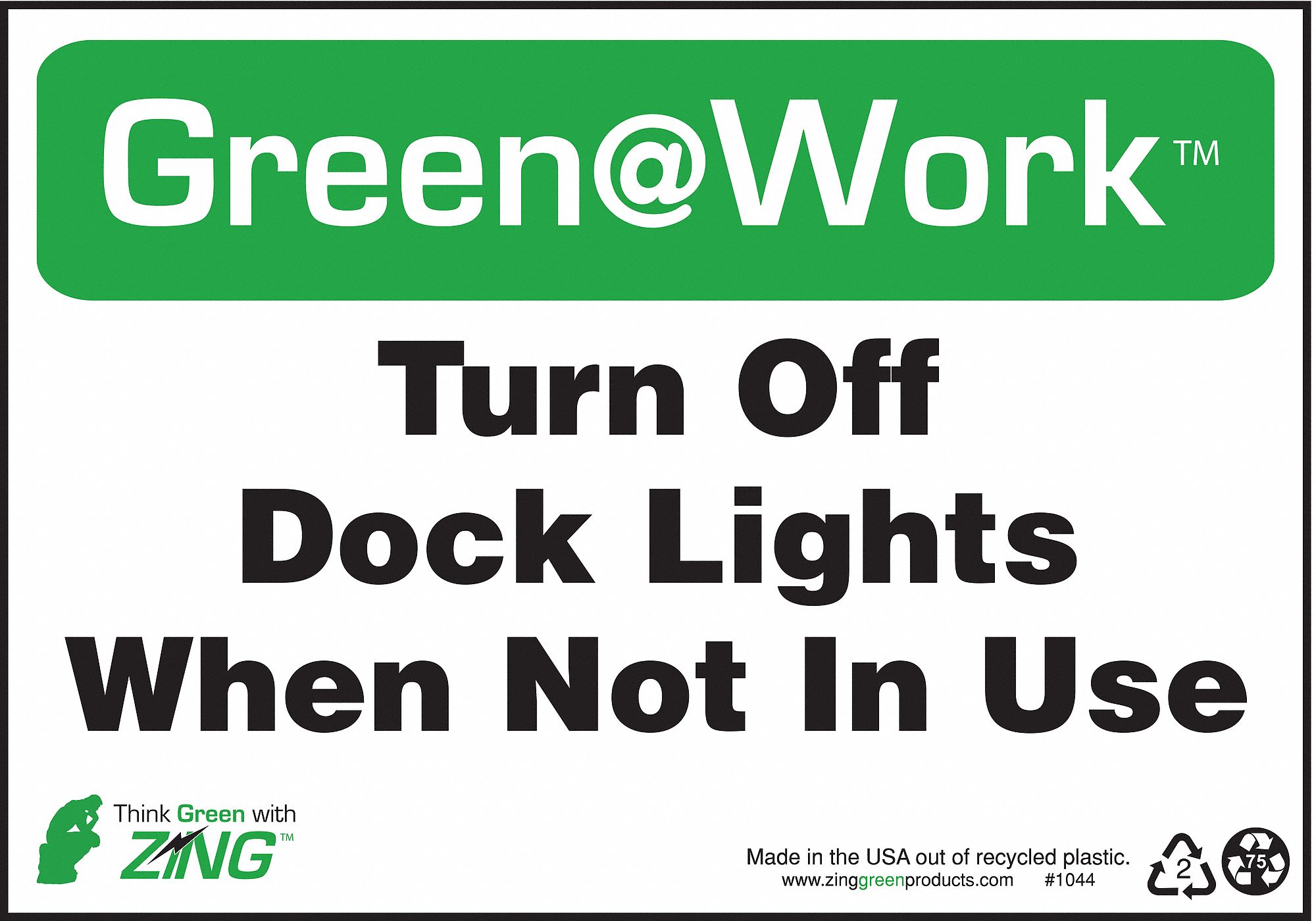 Environmental Awareness Sign, 7 x 10In