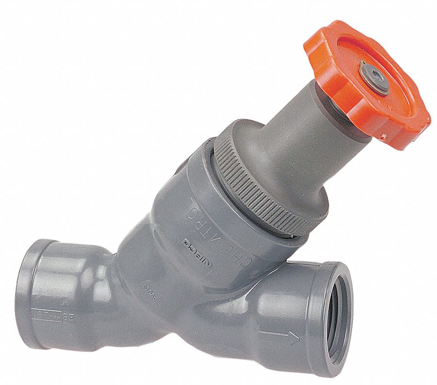 Globe Valve, Y-Pattern, 1/4 In