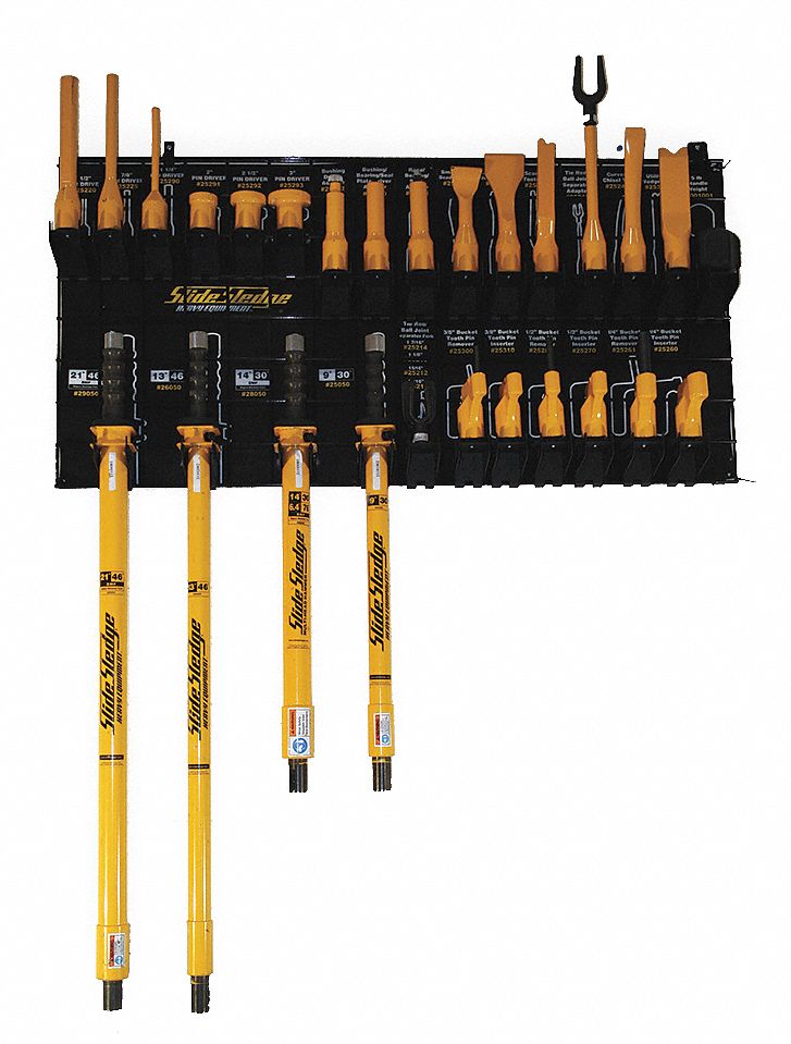HE Tool Assortment w/Rack, 31 Pc