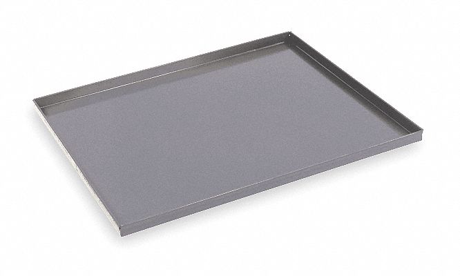 Service Cart Tray, 50 lb., Gray, Steel