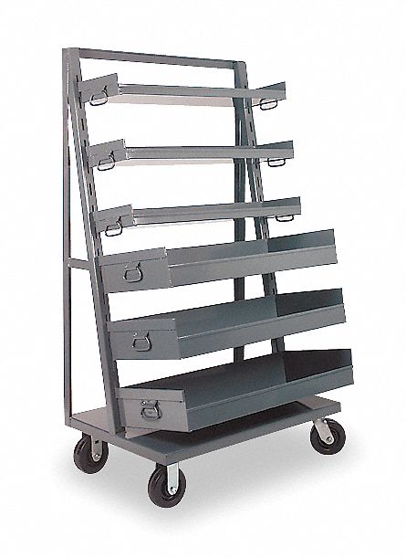 Bin Cart, 38x24x64 In., 1500 lb. Cap.