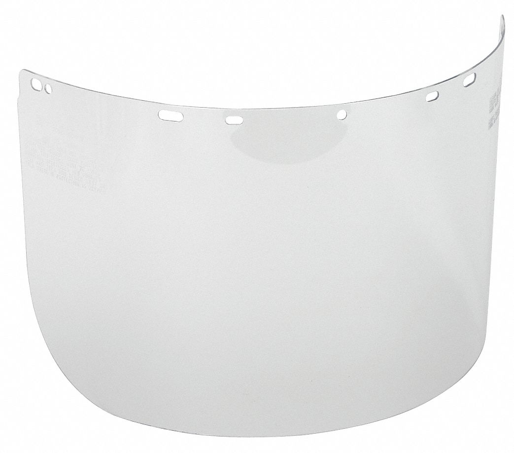 Faceshield Visor, PCTG, Clr, 8x16-1/2in