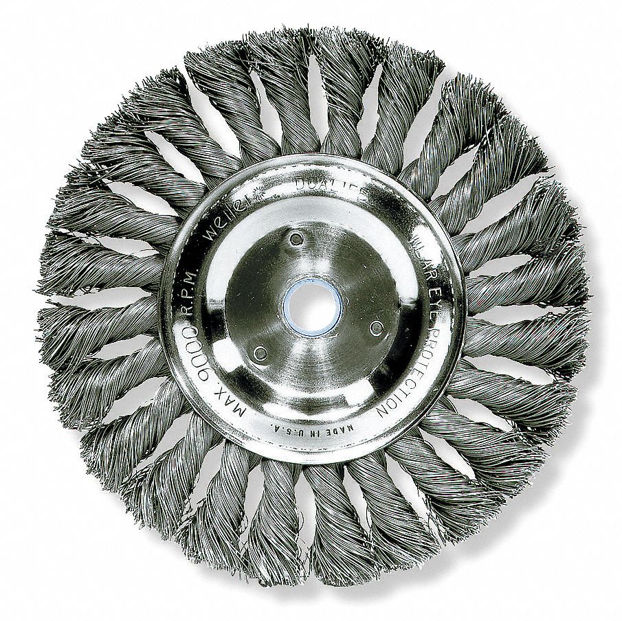 Knot Wheel Brush, 6 In
