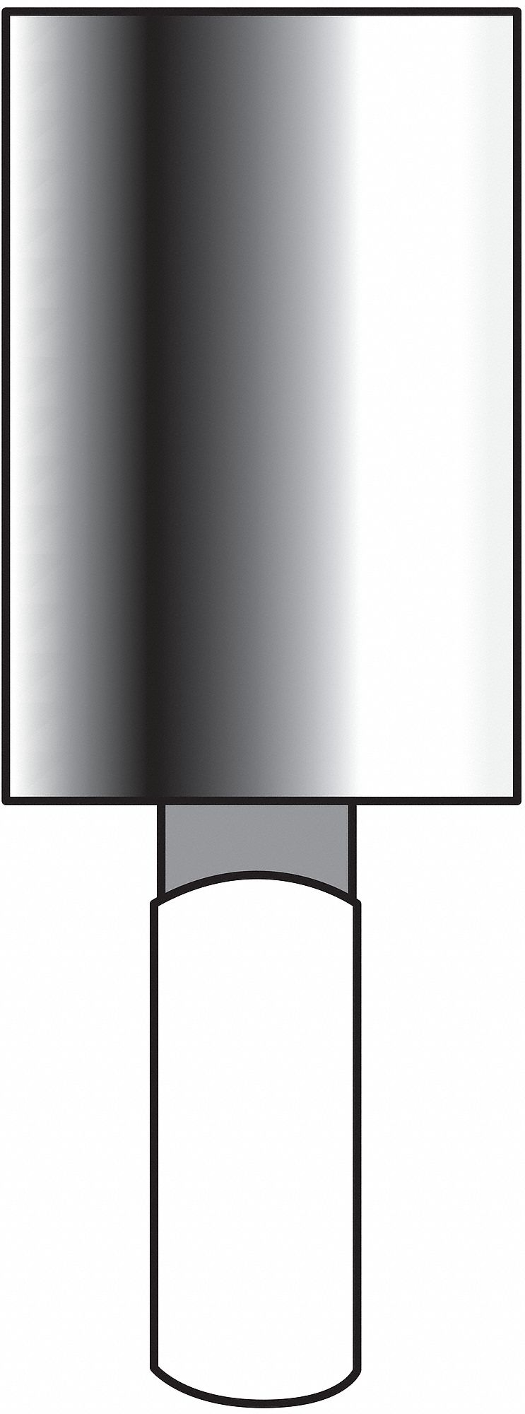 Vitrified Mounted Point, 5/8 x 1in, 60G