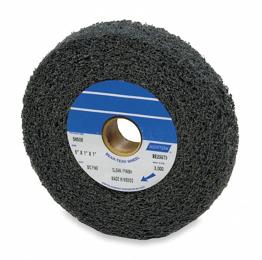 Convolute Wheel, Clean/Finish, 6x1x1, MED