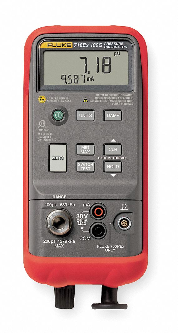 Calibrator, Pressure, With Pump, 0 to30 PSI