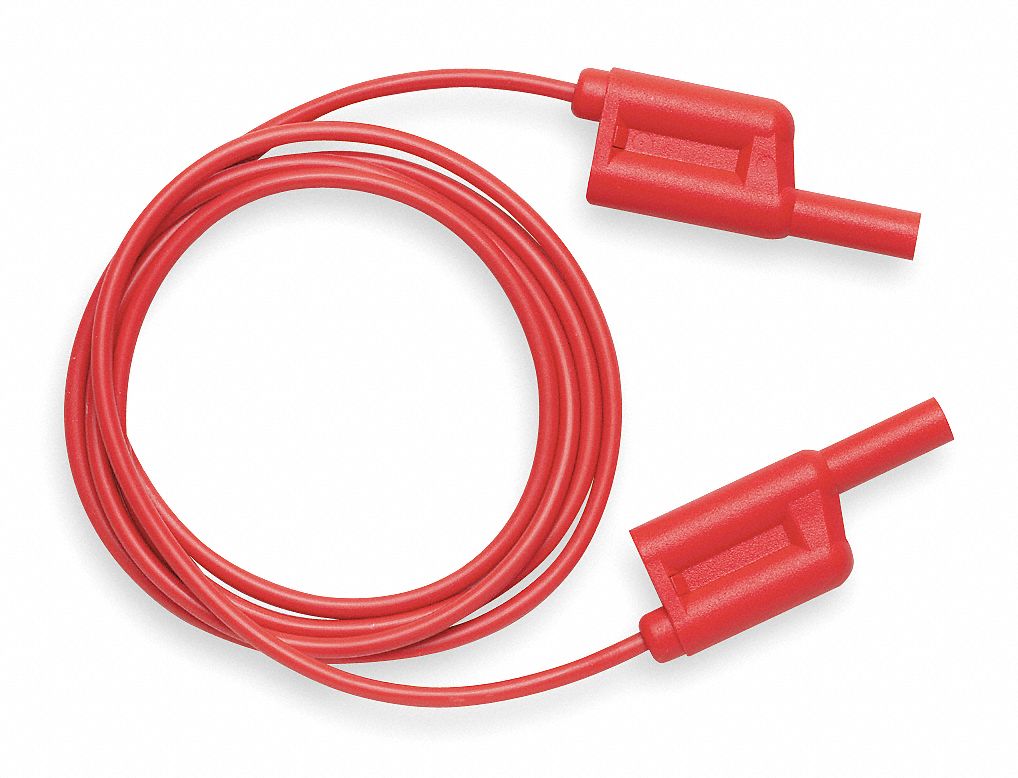 Test Lead, 48 In. L, Red, 1000VAC