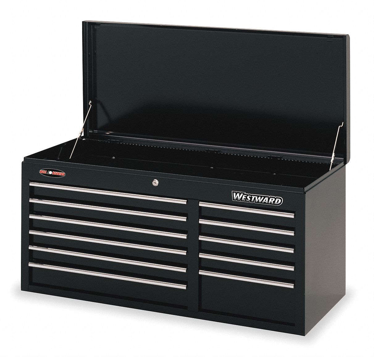 Tool Chest, 11 Drawer, Blk, 40 1/2 In