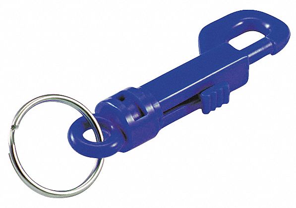 Plastic Key Clip, L 3 1/2 In