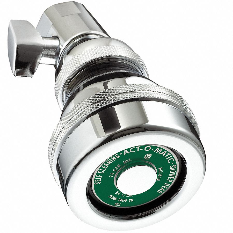 Showerhead, Brass, 2GPM, Self Cleaning