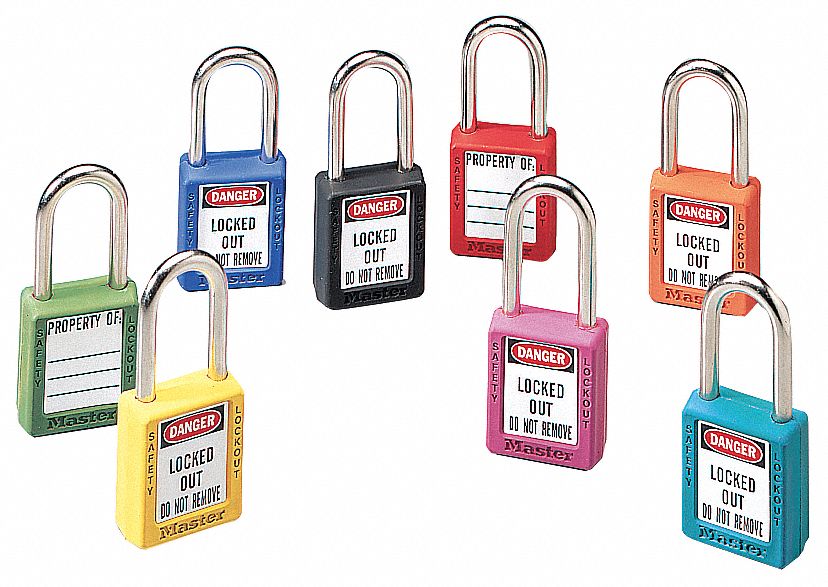 Write On Padlock Label, 1-3/4 In. H, PK 28