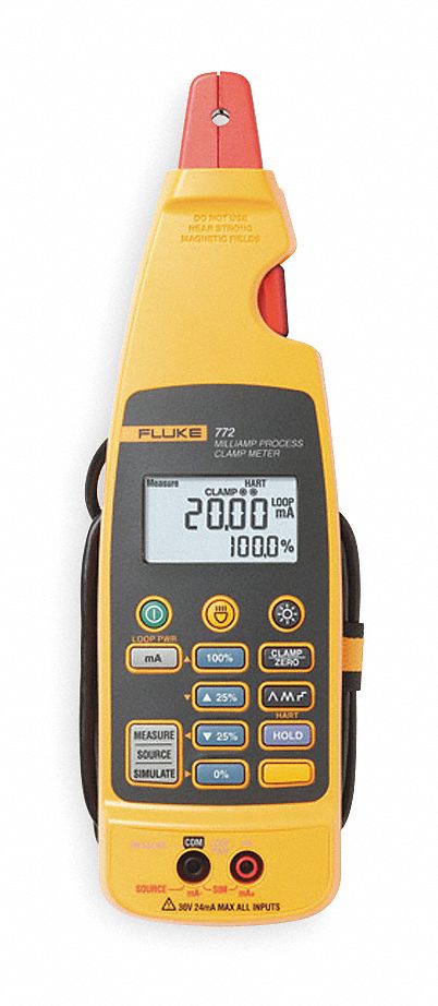 Digital Clamp On Ammeter, Dual Backlit