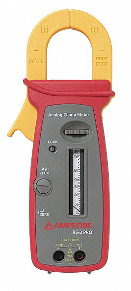 Analog Clamp On Ammeter, 300A