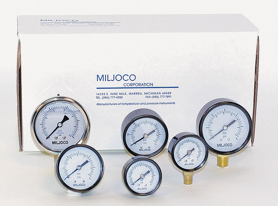 Pressure Gauge Variety Pack, 160 Psi