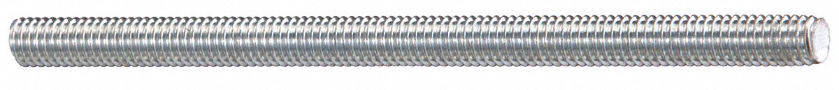 Threaded Rod, Gr2, Zinc, 5/16-18x6Ft, RH, UNC