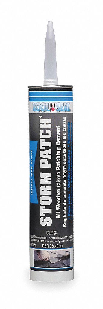 Rubberized Cement Patch, Black, 10.5 Oz