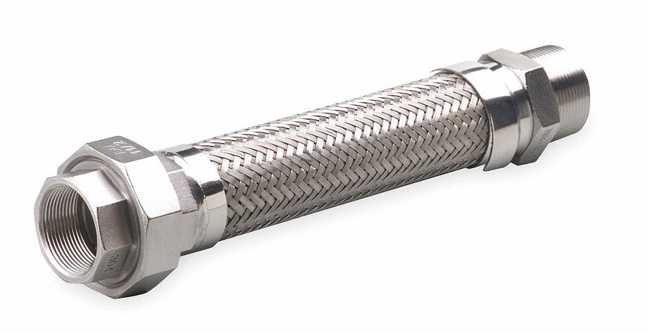 Flexible Metal Hose, 2 In, 24 Length