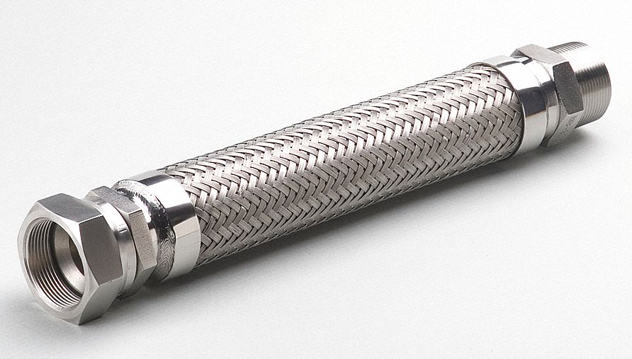 Flexible Metal Hose, 2 In, 12 Length