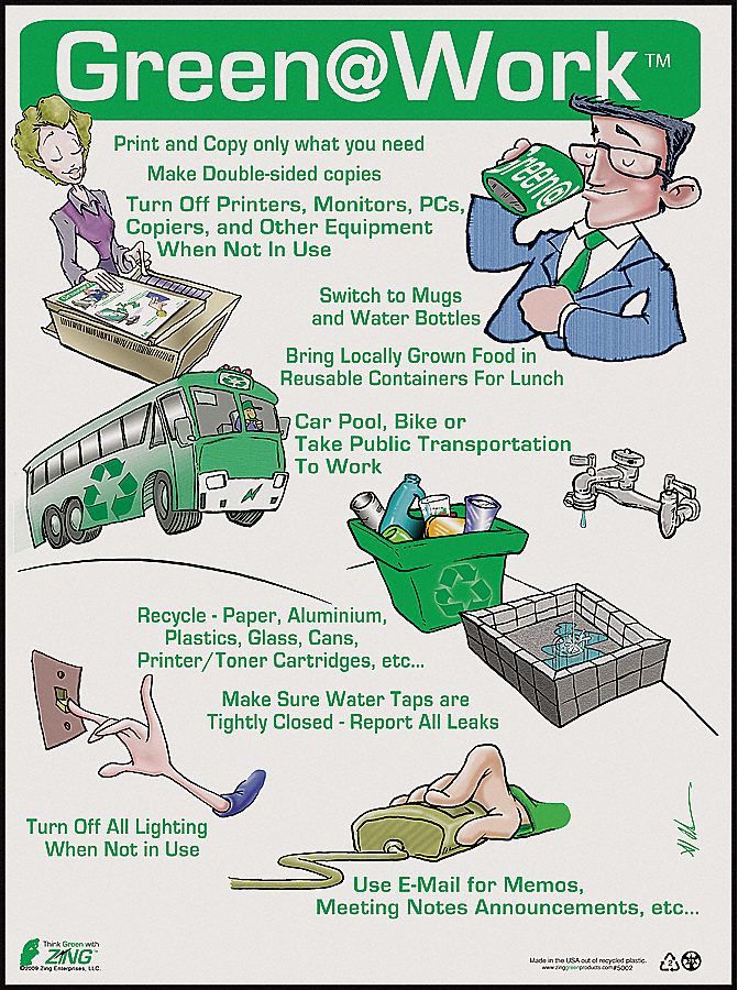 Environmental Awareness Poster, 22 x 16In