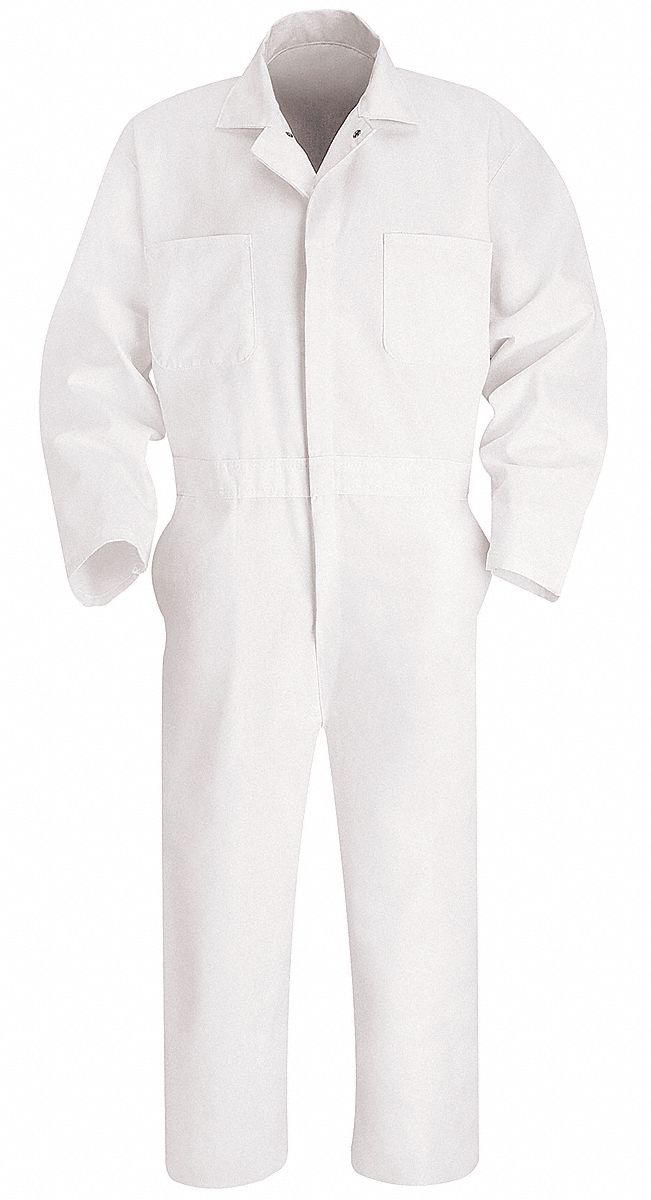 Coverall, Chest 46In., White