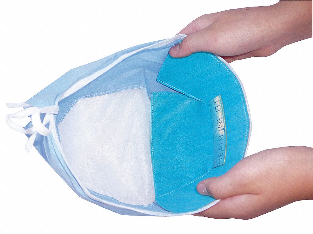 Disposable Headwear, Blue, Universal, PK 10