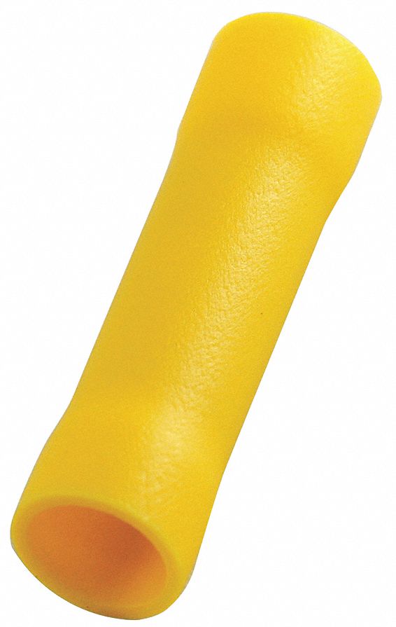 Butt Splice Connector, Yellow, 12-10, PK50