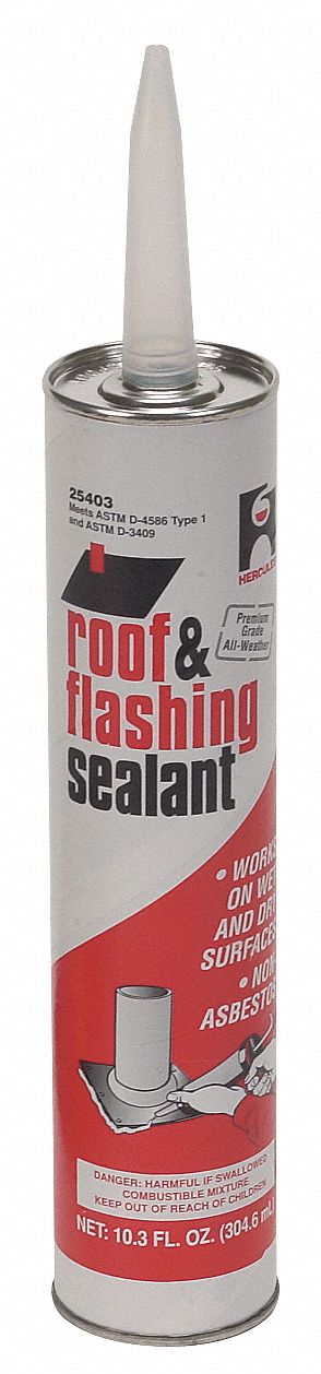 Roof Flashing Sealant, Black, 10.3 oz