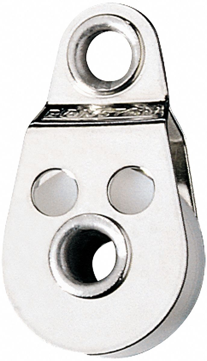 Sgl Pulley, Ferrule Fixed Eye, 3/16In
