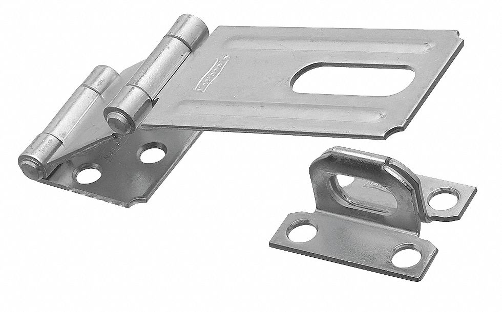 Safety Hasp, Double Hinge, Steel