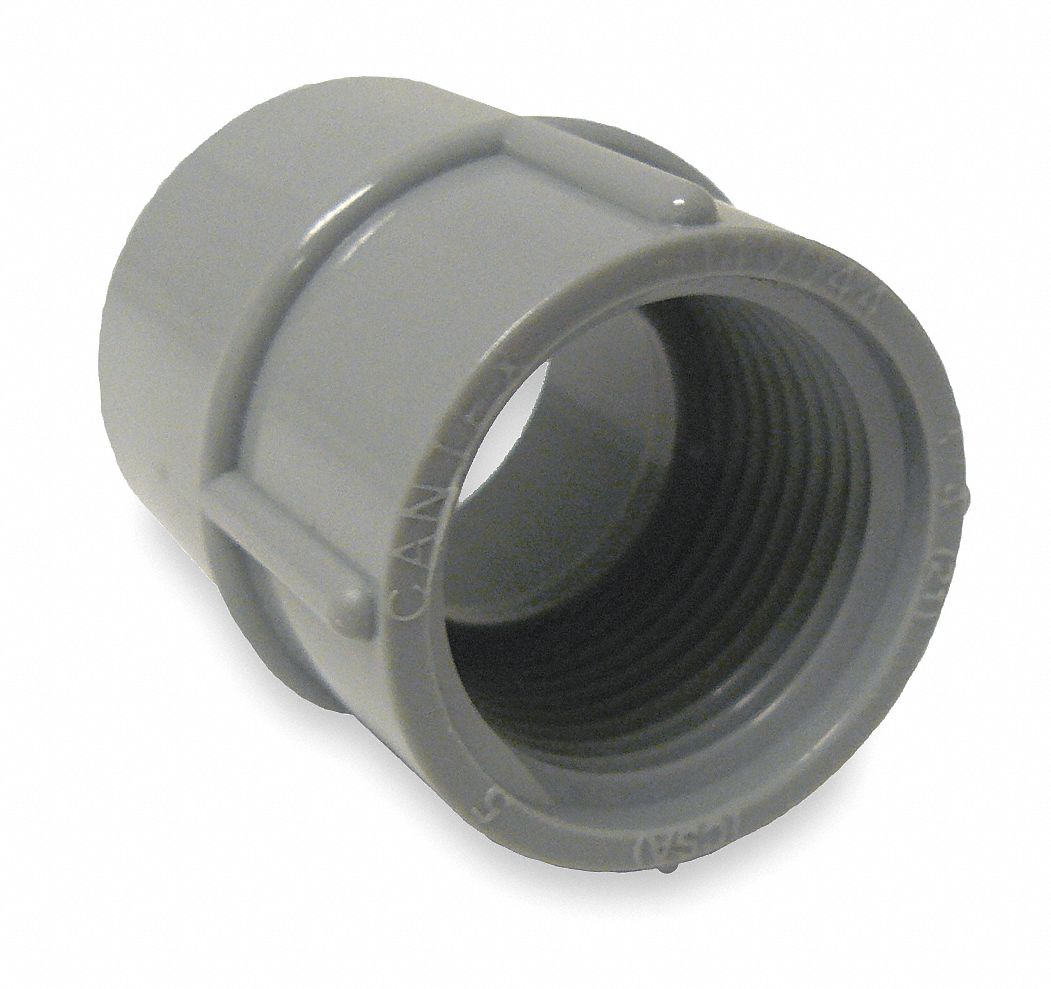 Female Adapters, 1 Piece, 1 In, PVC