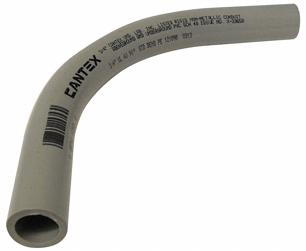 90 Elbow , Schedule 40, 3/4 In, PVC