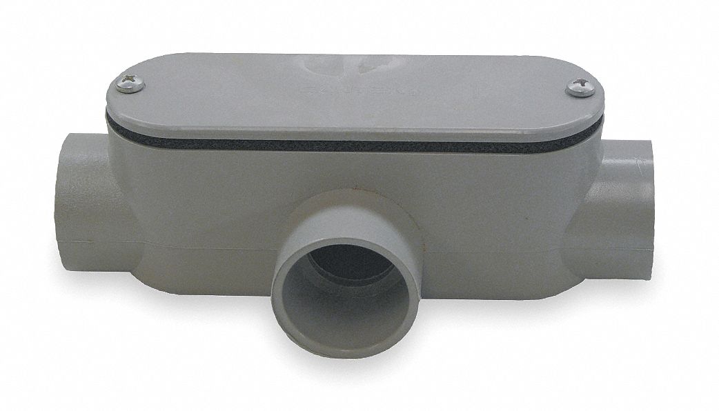 Conduit Body, T, 2 In Hub, PVC